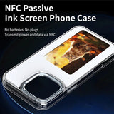 Load image into Gallery viewer, AERMY NFC Phone Case Crystal Clear Style Smart E Ink Screen Phone Cover for IPhone 13 14 15 16 Por Max Plus