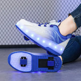 Load image into Gallery viewer, Two Wheels Children's Led Light Roller Skate Shoes For Kids Boys Girls