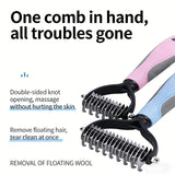 Load image into Gallery viewer, Professional Pet Cat Hair Removal Comb Brush Cat Dog Grooming Shedding Tools Double Sided Pet Grooming Comb for Pet Care
