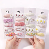 Load image into Gallery viewer, 5Pcs BB Clips Set for Children Hair Accessories Sweet Hair bangs