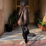 Load image into Gallery viewer, MUJER 2025 Woman Thick Faux Leather Jackets for Women Autumn