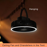Load image into Gallery viewer, USB Rechargeable Wireless Ceiling Electric Fan With LED light For Home