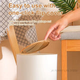 Load image into Gallery viewer, Wooden High Foot Trash Can For Bathroom Creative Kitchen