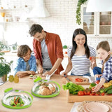 Load image into Gallery viewer, Microwave Splash Cover High Temperature Resistant Microwave Guard Lid Transparent Food Heating Cover with Steam Vent and Handle