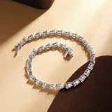 Load image into Gallery viewer, 3*5mm Pear Cut All Moissanite Diamond Tennis Bracelet For Women S925 Silver Plated White Gold Waterdrop Shape Jewelry with GRA