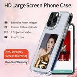Load image into Gallery viewer, AERMY NFC Phone Case Crystal Clear Style Smart E Ink Screen Phone Cover for IPhone 13 14 15 16 Por Max Plus