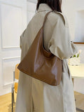 Load image into Gallery viewer, Large Capacity Solid Color Women's Shoulder Bag, Multifunctional Crossbody Bag, Women's Shoulder Tote Bag, Large Capacity Crossbody Tote Bag, Casual Work Bag