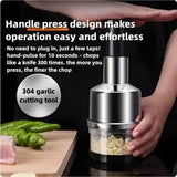 Load image into Gallery viewer, Vertical Hand Press Manual Garlic Vegetable Chopper With Storage Box