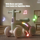 Load image into Gallery viewer, Anti-Tip Baby Balance Bike Ages 1-3 4-Wheel Silent Glider Walker Toy