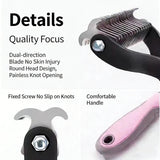 Load image into Gallery viewer, Professional Pet Cat Hair Removal Comb Brush Cat Dog Grooming Shedding Tools Double Sided Pet Grooming Comb for Pet Care