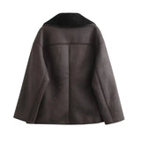 Load image into Gallery viewer, MUJER 2025 Woman Thick Faux Leather Jackets for Women Autumn