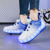 Load image into Gallery viewer, Two Wheels Children's Led Light Roller Skate Shoes For Kids Boys Girls
