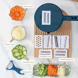 Load image into Gallery viewer, 9-In-1 Multifunctional Vegetable Chopper Radish Carrot And Potato Chopper Manual Shredding And Slicing Machine Kitchen Tool