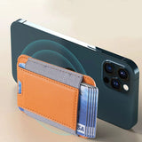 Load image into Gallery viewer, For Magsafe Card Holder Wallet Elastic Leather Pattern Case For iPhone 16 15 12 13 14 17Pro Max S25 Ultra Magnet Phone Bag Cover