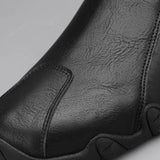 Load image into Gallery viewer, Luxury Round Toe Men Ankle Boots Light Slip