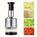 Load image into Gallery viewer, Vertical Hand Press Manual Garlic Vegetable Chopper With Storage Box