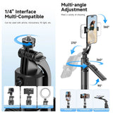 Load image into Gallery viewer, AI Smart Gimbal Tripod Selfie Stick Foldable 360° Auto Follow-Up Face Tracking Gimbal All-in-one Phone Holder For smartphone