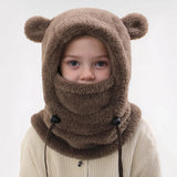 Load image into Gallery viewer, Face Cover Helmet Cap For Children Cold-proof Warm Balaclava