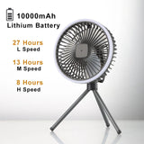 Load image into Gallery viewer, USB Rechargeable Wireless Ceiling Electric Fan With LED light For Home