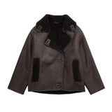 Load image into Gallery viewer, MUJER 2025 Woman Thick Faux Leather Jackets for Women Autumn