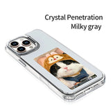Load image into Gallery viewer, AERMY NFC Phone Case Crystal Clear Style Smart E Ink Screen Phone Cover for IPhone 13 14 15 16 Por Max Plus
