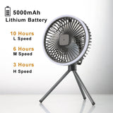 Load image into Gallery viewer, USB Rechargeable Wireless Ceiling Electric Fan With LED light For Home
