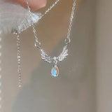 Load image into Gallery viewer, Sweet Pink Bow Necklace Ladies Fashion Sparkling Rhinestone Star