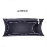 Load image into Gallery viewer, Felt Purse Organizer Insert Fits Book Tote Bag Large Medium Handbag Shaper Liner Multi Pockets Zipper Storage Makeup Accessories