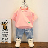 Load image into Gallery viewer, New Summer Baby Boy Kids Clothes Children Clothing Suit Tops