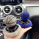 Load image into Gallery viewer, Solar Car Perfume Decoration Rotating Ball Ornament