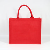 Load image into Gallery viewer, Custom Logo Natural Black Jute Bag Hessian Shopper Tote Bags With Strong Handles